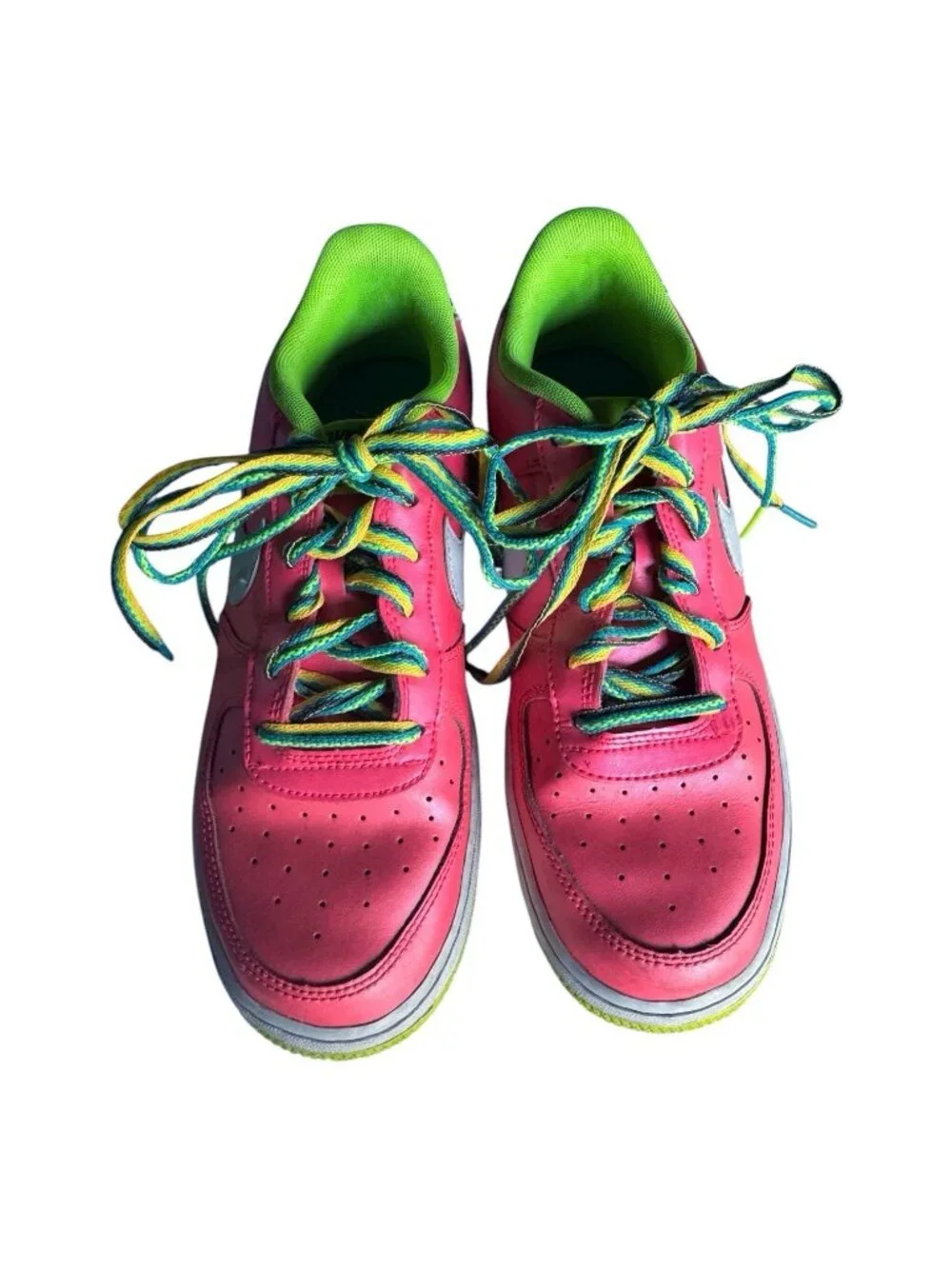 Nike Air Force 1 GS Pink Volt Sneakers Kids Size 7  Youth CW5761-600